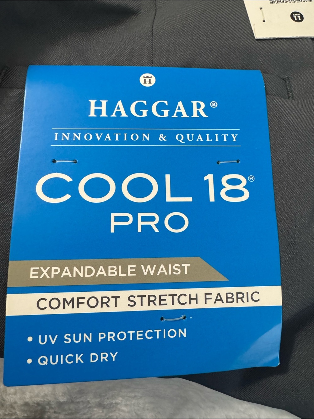 Haggar Men’s Cool 18 Pro Gray Golf Short Size 42 - Picture 3 of 6